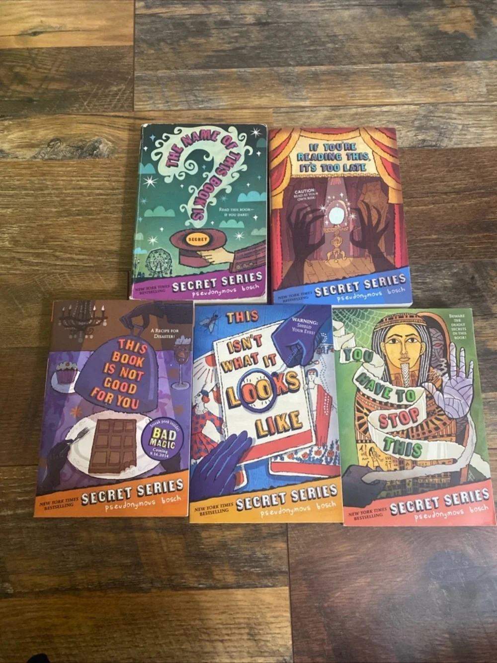 The Secret Series Boxed Set Vol. 1-5 Books by Pseudonymous Bosch Paperback Used - Picture 2 of 9